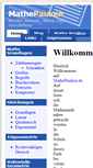 Mobile Screenshot of mathepauken.de