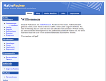 Tablet Screenshot of mathepauken.de